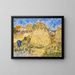 Wheat Sheaves - Vincent van Gogh — framed artwork on a wall
