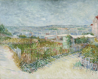 Montmartre behind the Moulin de la Galette - Vincent van Gogh — artwork view