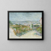 Montmartre behind the Moulin de la Galette - Vincent van Gogh — framed artwork on a wall