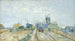Moulins et jardins potagers à Montmartre - Vincent van Gogh — artwork view