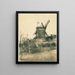 Moulin de la Galette - Vincent van Gogh — framed artwork on a wall
