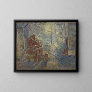 Night Painting - Vincent van Gogh — framed artwork on a wall