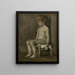 Nude girl sitting - Vincent van Gogh — framed artwork on a wall