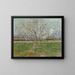 Flowering Orchard Painting - Vincent van Gogh — framed artwork on a wall