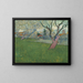 Orchard in Bloom, view of Arles - Vincent van Gogh — framed artwork on a wall