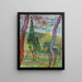 Parc de l'hôpital Saint-Paul - Vincent van Gogh — framed artwork on a wall