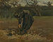 a peasant woman digging potatoes - Vincent van Gogh — artwork view