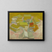 French novel stacks - Vincent van Gogh — framed artwork on a wall