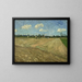 Champs labourés - Vincent van Gogh — framed artwork on a wall