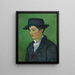 Portrait of Armand Roulin - Vincent van Gogh — framed artwork on a wall