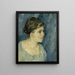 Portrait of a prostitute - Vincent van Gogh — framed artwork on a wall