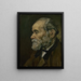 Portrait of an Old Man - Vincent van Gogh — framed artwork on a wall