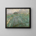 Rain - Vincent van Gogh — framed artwork on a wall