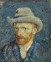 Self-portrait with Grey Felt Hat - Vincent van Gogh — artwork view