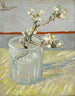 Almond branch in blossom in a glass - Vincent van Gogh — artwork view