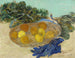 Still life with oranges and lemons with blue gloves - Vincent van Gogh — artwork view