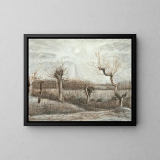 Têtards pollards - Vincent van Gogh — framed artwork on a wall
