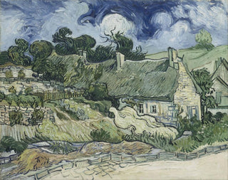Cottages in Cordeville - Vincent van Gogh — artwork view
