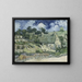Cottages in Cordeville - Vincent van Gogh — framed artwork on a wall