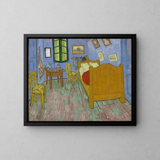 The Bedroom - Vincent van Gogh — framed artwork on a wall