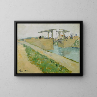 Le pont Langlois - Vincent van Gogh — framed artwork on a wall
