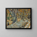 Les grands platanes, les réparateurs de routes à Saint-Rémy - Vincent van Gogh — framed artwork on a wall