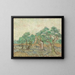 The Olive Orchard - Vincent van Gogh — framed artwork on a wall
