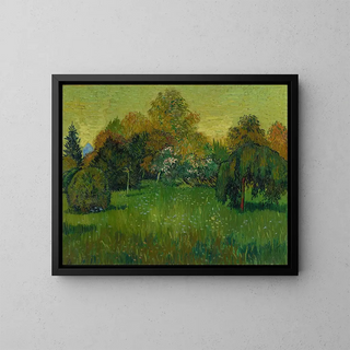 The Garden of Poets - Vincent van Gogh — framed artwork on a wall
