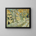 Les Réparateurs de routes - Vincent van Gogh — framed artwork on a wall