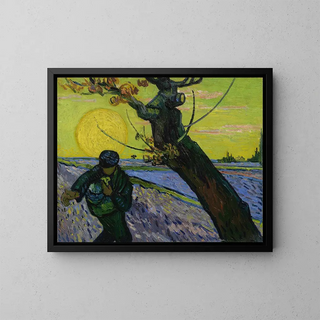 The Sower - Vincent van Gogh — framed artwork on a wall