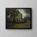 The rectory at Nuenen - Vincent van Gogh — framed artwork on a wall