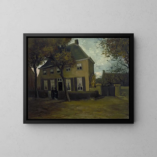 The rectory at Nuenen - Vincent van Gogh — framed artwork on a wall