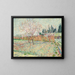 Orchard with Cypresses - Vincent van Gogh — framed artwork on a wall