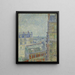 View from the Theos apartment - Vincent van Gogh — framed artwork on a wall