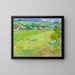 View of the Vessenots near Auvers - Vincent van Gogh — framed artwork on a wall