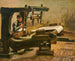 Tisserand turned to the right - Vincent van Gogh — artwork view