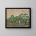 Women Picking Olives - Vincent van Gogh — framed artwork on a wall