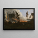 Forest Fire Painting - Vincentas Dmachauskas — framed artwork on a wall