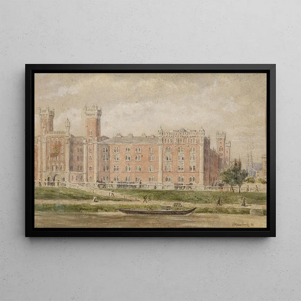 Caserne de Rossauer - Vincenz Havlicek — framed artwork on a wall