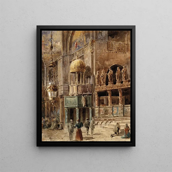 Saint-Marc - Vincenz Havlicek — framed artwork on a wall