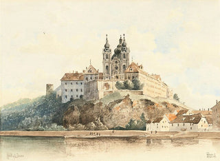 Abbey of Melk on the Danube - Vincenz Hawlicek — artwork view