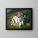 Apple blossom with lilacs and summer adonis - Vincenz Loos — framed artwork on a wall