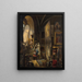 Raphael and his muse in the studio - Vincenzo Abbati — framed artwork on a wall
