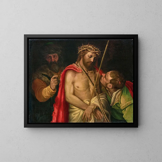 La Moquerie du Christ - Vincenzo Campi — framed artwork on a wall