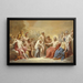 Love and Psyche in the presence of the gods - Vincenzo Camuccini — framed artwork on a wall