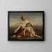 Hagar dans le désert - Vincenzo Camuccini — framed artwork on a wall