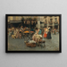 A market scene in Naples - Vincenzo Caprile — framed artwork on a wall
