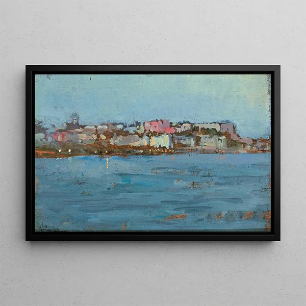 Chioggia Painting - Vincenzo Caprile — framed artwork on a wall