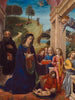 Adoration of the Child with Saint Benedict and angels - Vincenzo Foppa — artwork view
