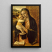Virgin and Child Painting - Vincenzo Foppa — framed artwork on a wall